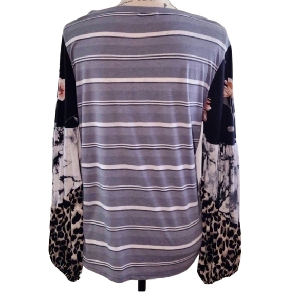 B1G1 Iddy Striped Boat Neck Top - Picture 4 of 6